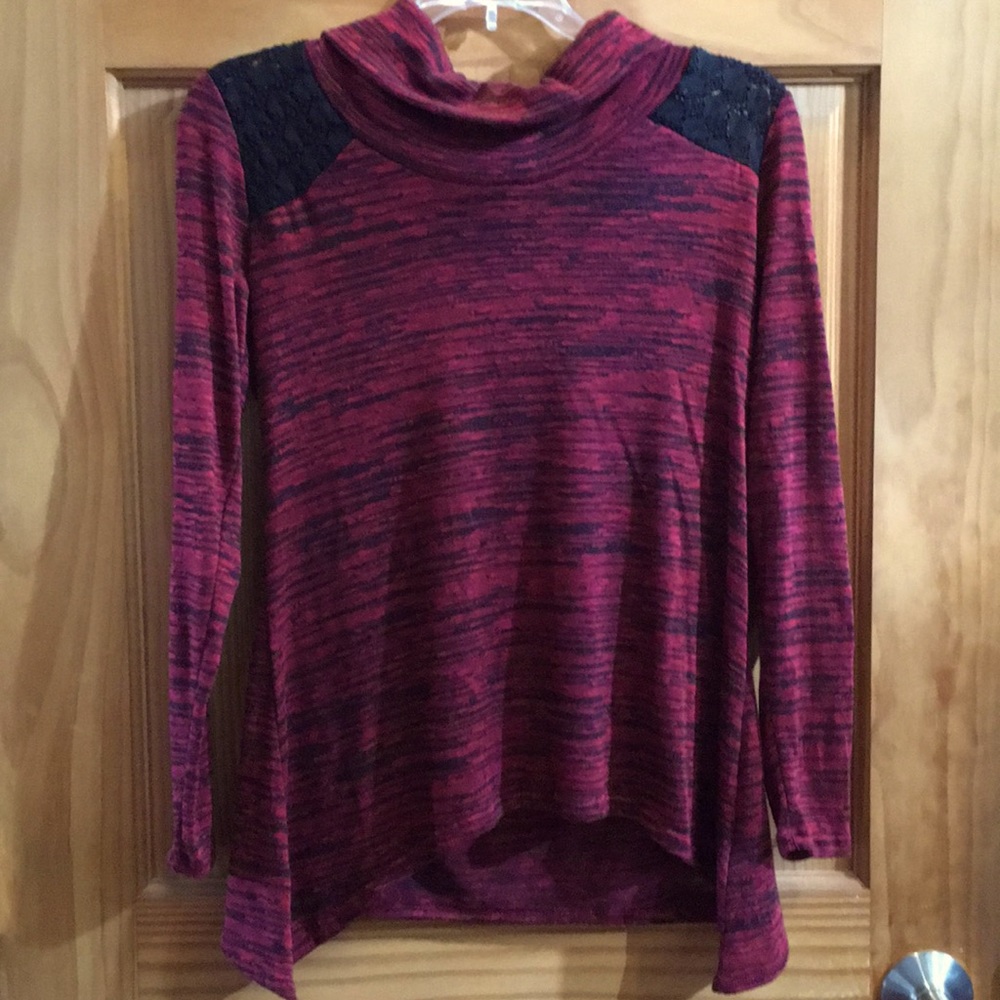 Valentines red and black sweater